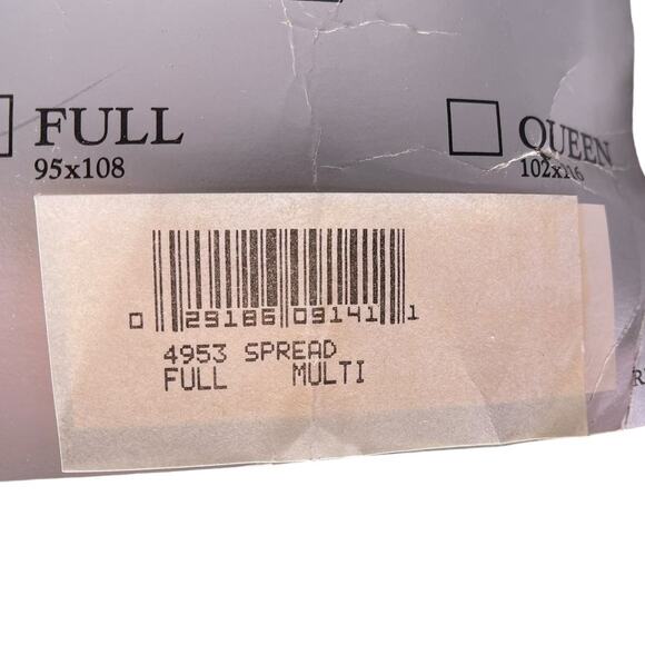 Vintage Full Pastel Patchwork Quilted Ruffled Bedspread Linda Ruffle Coverlet - Picture 11 of 12